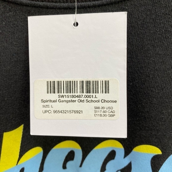 SoulCycle x Spiritual Gangster Old School Choose Soul Pullover L NWT - Picture 8 of 10